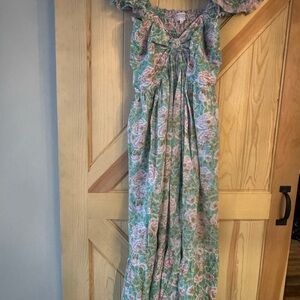 Floral Off-Shoulder Maxi Dress